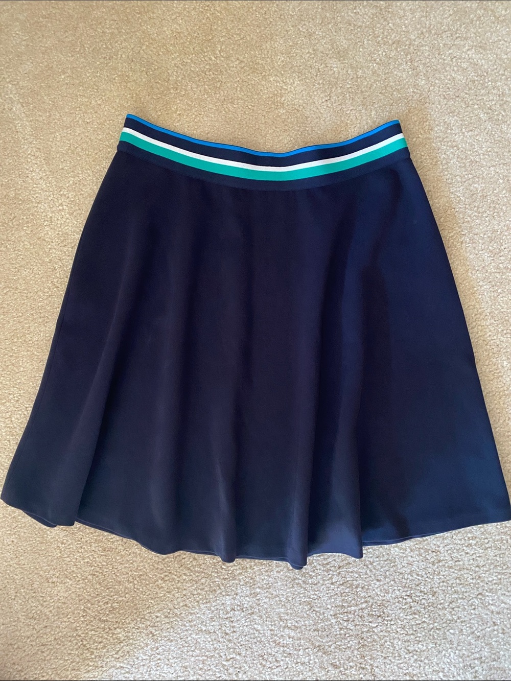 Claudie Pierlot A-line Flare Navy Blue Skirt Size 40 Paris